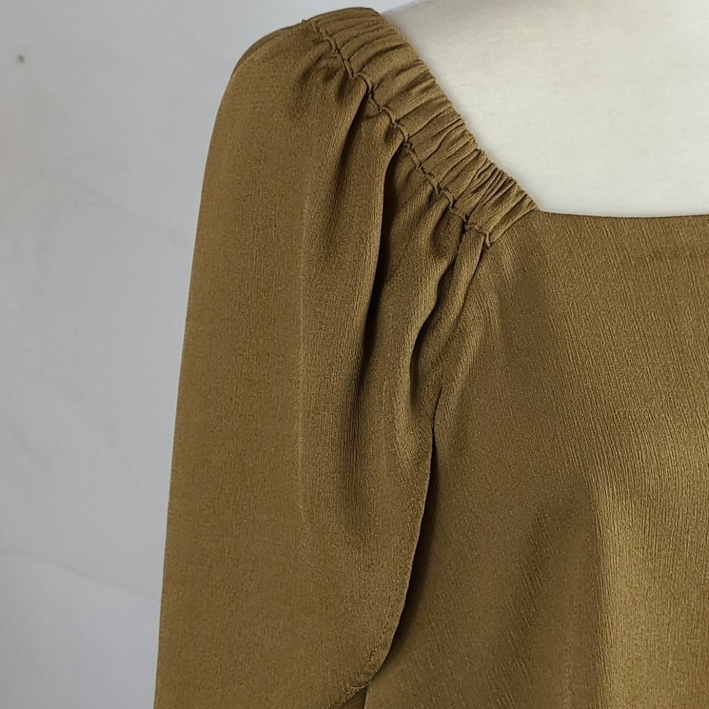 Prologue Olive Square-Neck Dolman Sleeve Blouse - Picture 5 of 13